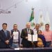 Firma Bedolla y Concejo Mayor de Cherán convenio para reforzar ronda comunitaria