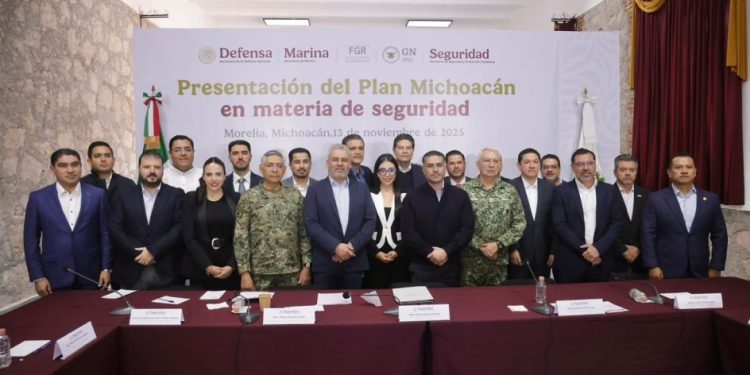 Plena coordinación en seguridad, refrendan Bedolla, Harfuch, Defensa y Semar