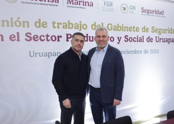 Reconoce Bedolla coordinación y avances en detención de implicado en homicidio de Carlos Manzo