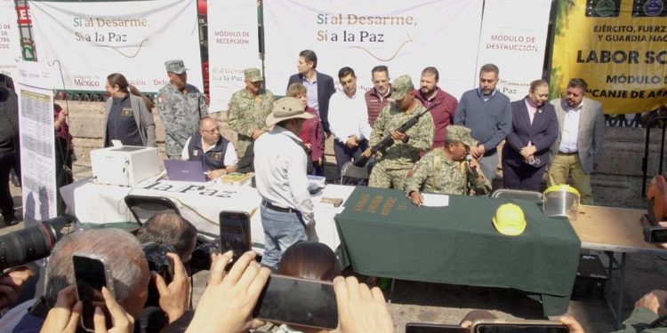Avanza en Michoacán estrategia de desarme con resultados en Morelia y Zamora