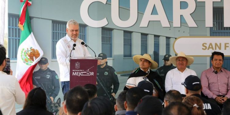 Cuartel Kuarichas, eje de capacitación y coordinación operativa para la Meseta Purépecha: Bedolla