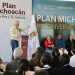 Inauguran Bedolla y Mario Delgado reconversión de telesecundaria a bachillerato, en Uruapan