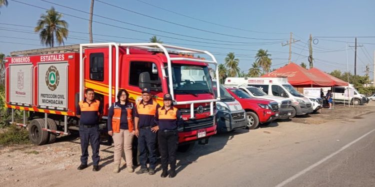 En marcha operativo preventivo de PC en playas de Michoacán por Semana Santa